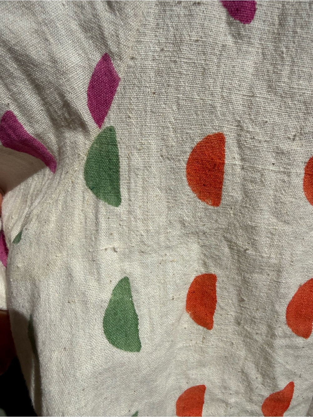 Poem Half-Moon Print Short Sleeve Button-Down Shirt - Picture 7 of 9